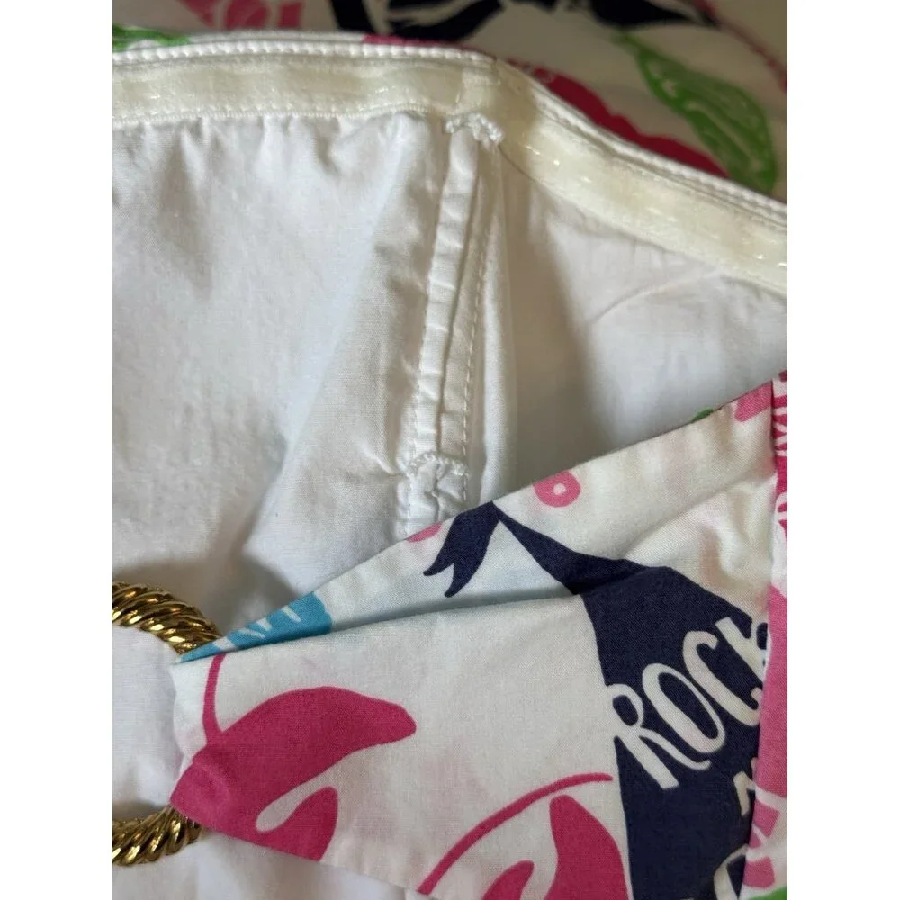 Lilly Pulitzer Women’s 6 Clyde Dress Butter Me Up Strapless Boat Crab Resort - Picture 7 of 12